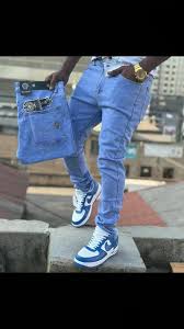 UrbanFlex Men’s Slim Fit Denim Jeans – Sky Blue Casual Fashion Pants (Sizes 30–40)