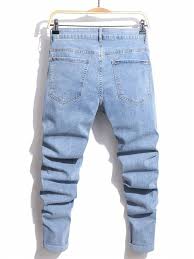 UrbanFlex Men’s Slim Fit Denim Jeans – Sky Blue Casual Fashion Pants (Sizes 30–40)