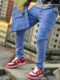 UrbanFlex Men’s Slim Fit Denim Jeans – Sky Blue Casual Fashion Pants (Sizes 30–40)