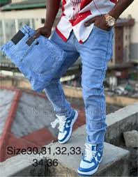 UrbanFlex Men’s Slim Fit Denim Jeans – Sky Blue Casual Fashion Pants (Sizes 30–40)