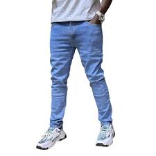 UrbanFlex Men’s Slim Fit Denim Jeans – Sky Blue Casual Fashion Pants (Sizes 30–40)