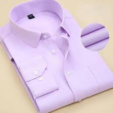 Executive Prestige Men’s Official Cotton Shirt – Purple Long Sleeve Office Wear