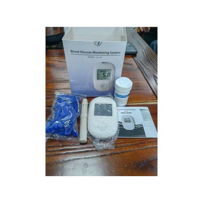 Digital Blood Glucose Monitoring Kit – Glucometer with 50 Test Strips, 50 Lancets & Lancing Device for Fast and Accurate Daily Diabetes Testing