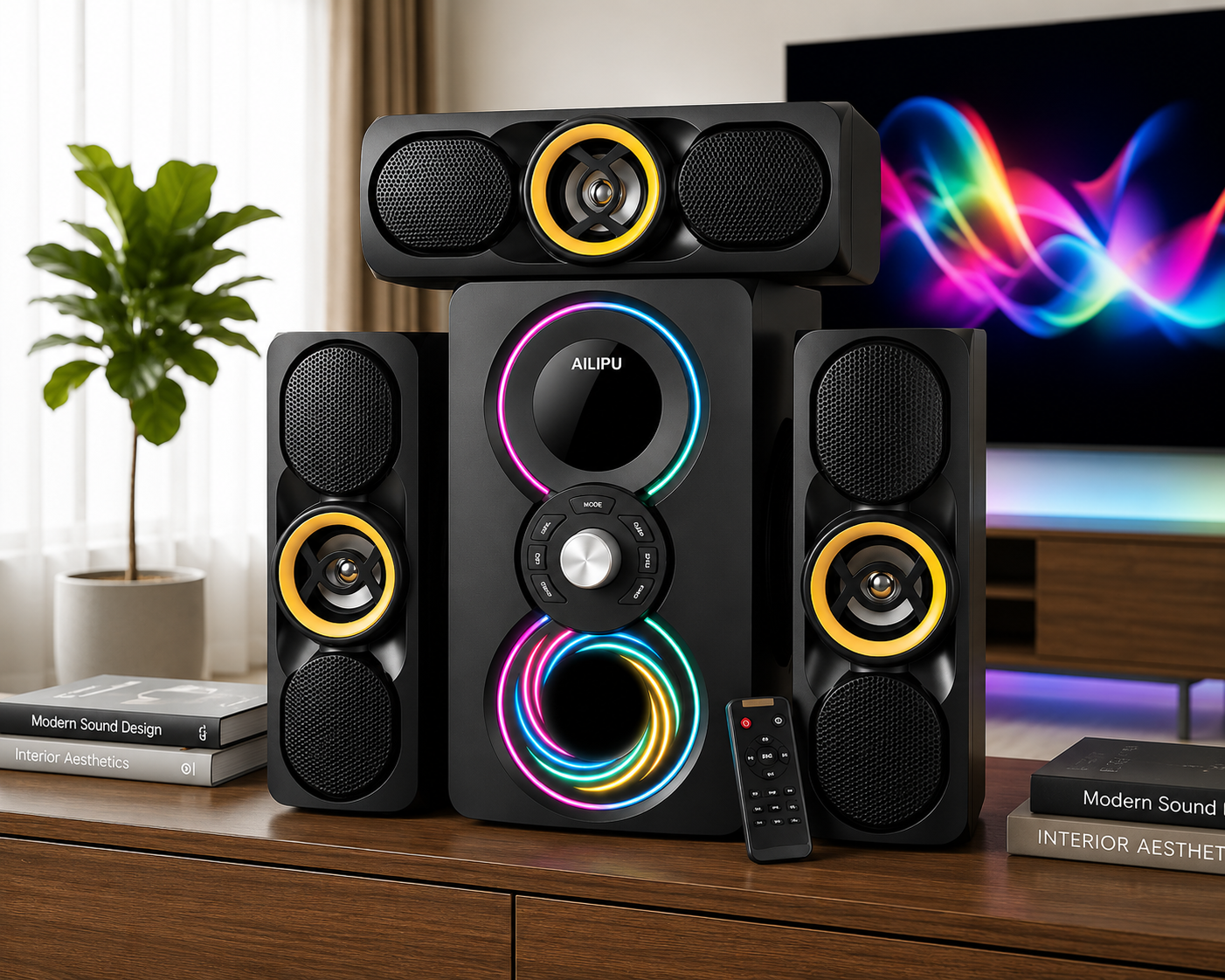 AILIPU KL-6310 AD 3.1CH Woofer Subwoofer Multimedia Home Theater Speaker System Bluetooth,USB /SD /FM