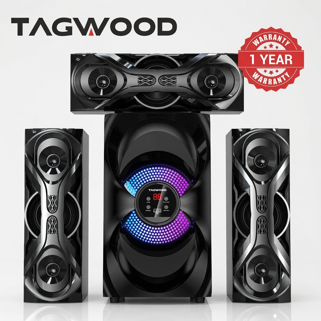 Tagwood LS-631F 3.1CH Bluetooth Home Theater System
Woofer Subwoofer | BT/USB/SD/FM | Hi-Fi Bass Speaker