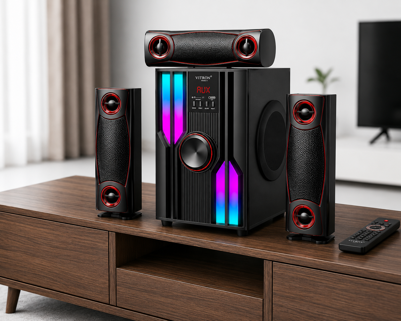 Vitron V646 3.1CH HOME THEATRE SOUND SYSTEM 10000W