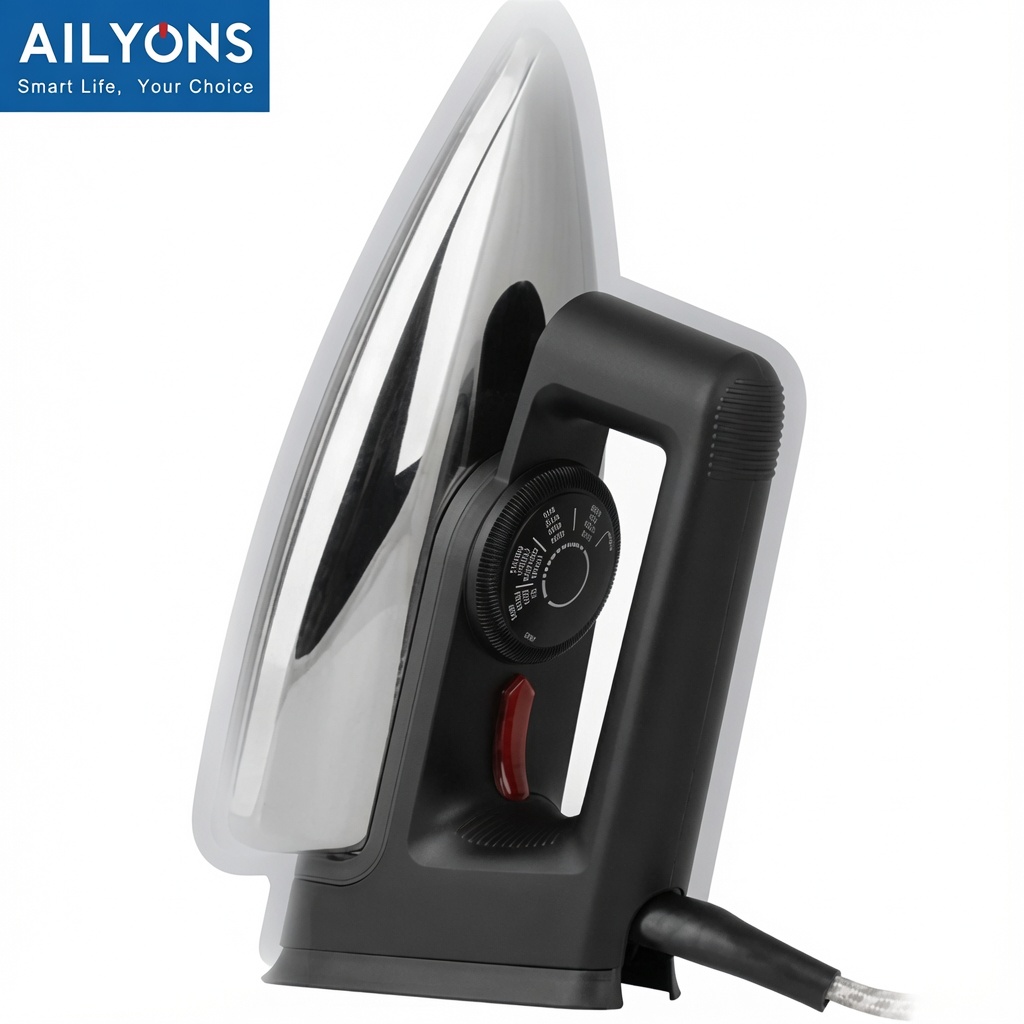 AILYONS HD-199A Electric Dry Iron Box - Silver & Black