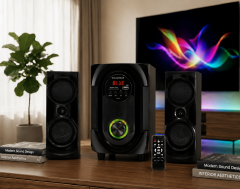 Solarmax 2.1ch SP-152  multimedia bluetooth Deep bass, clear audio, speaker system woofer,FM radio, and USB/SD card