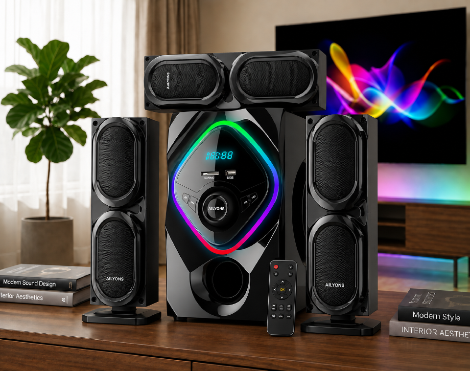 AILYONS 3702K Multimedia Woofer Speaker System with Powerful Bass Sound