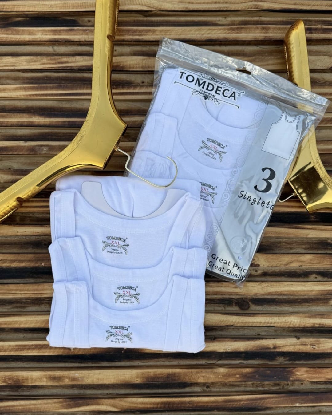 3PCS HIGH QUALITY PREMIUM MEN'S COTTON VEST WITH A MEN'S UNDERWEAR/ BOXER GIFT. Soft breathable sleeveless innerwear. Its lightweight fabric and regular fit ensure maximum comfort,