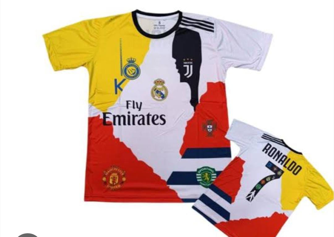 NEW  KIDS MULTICOLOR  2 PIECE FOOTBALL JERSEY AND SHORTS SET. KIDS FOOTBALL JERSEY AND SHORTS PREMIUM SPORTSWEAR ,FEATURING A UNIQUE MULTI STYLE MASHUP DESIGN WITH LIGHTWEIGHT AND BREATHABLE FABRIC.