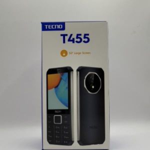 Tecno T455 KABAMBE PHONE//DUAL SIM//IN BUILT BATTERY-Black