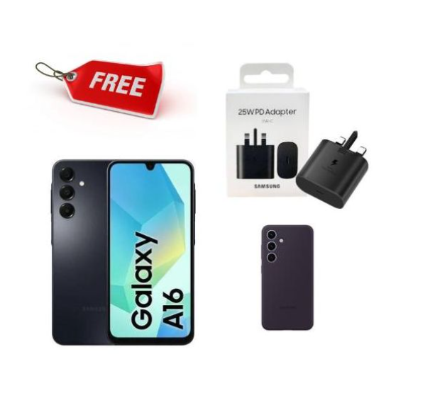 Samsung A16 4 RAM GB +128 ROM Display : Large 6.7-inch Super AMOLED display with bright (FHD+) resolution and 90Hz refresh rate for smooth scrolling  Android OS updates and 6 years of security updates