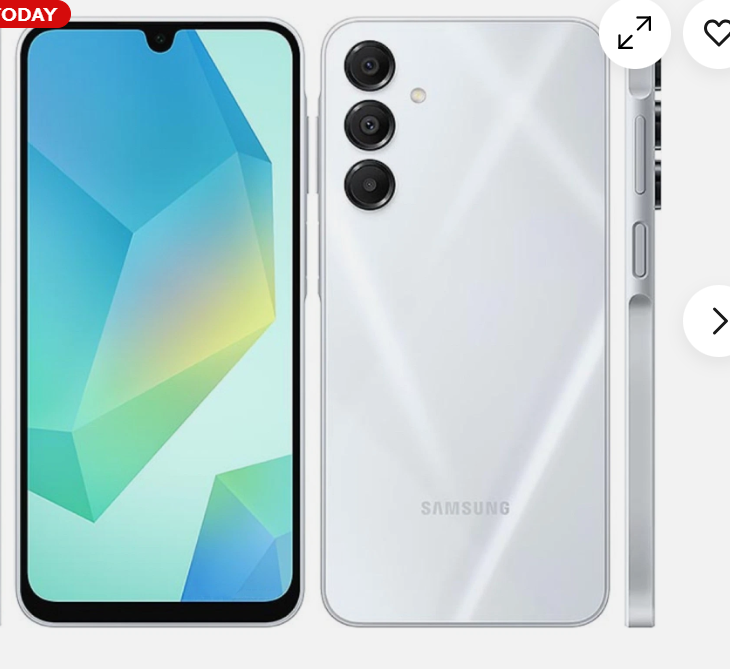 Samsung A16 4 RAM GB +128 ROM Display : Large 6.7-inch Super AMOLED display with bright (FHD+) resolution and 90Hz refresh rate for smooth scrolling  Android OS updates and 6 years of security updates