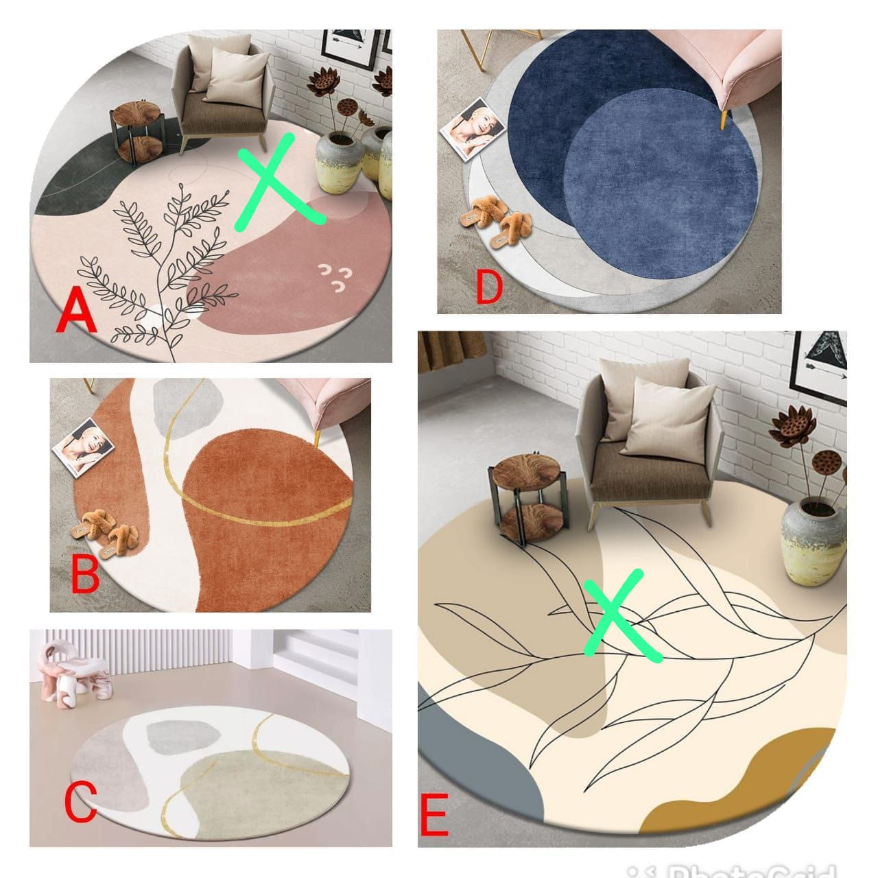 OFFER !!! OFFER!!Modern minimalist round rugs*. Diameter 80cm
