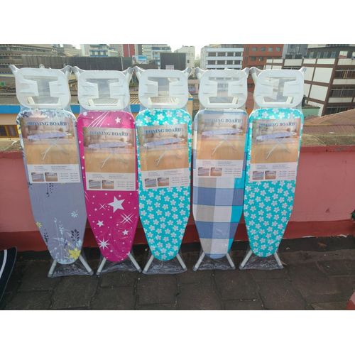 Premium Foldable Ironing Board – Adjustable Height, Heat-Resistant Ironing Surface with Iron Rest Stand | Heavy-Duty Household Ironing Table