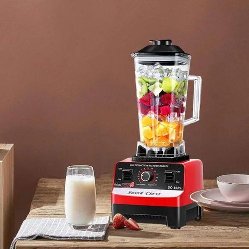 Silver Crest 2 in 1 Blender Heavy Duty Electric Blender & Grinder 2L Multi-Function Kitchen Mixer Smoothie Maker Food Processor High-Speed Blender