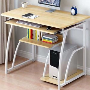 FULL SET Modern Home Office Computer Desk with Ergonomic Mesh Office Chair – Study Table(70*40*71)cm, Workstation, Keyboard Tray, Bookshelf & CPU Storage for Home, Office & Students