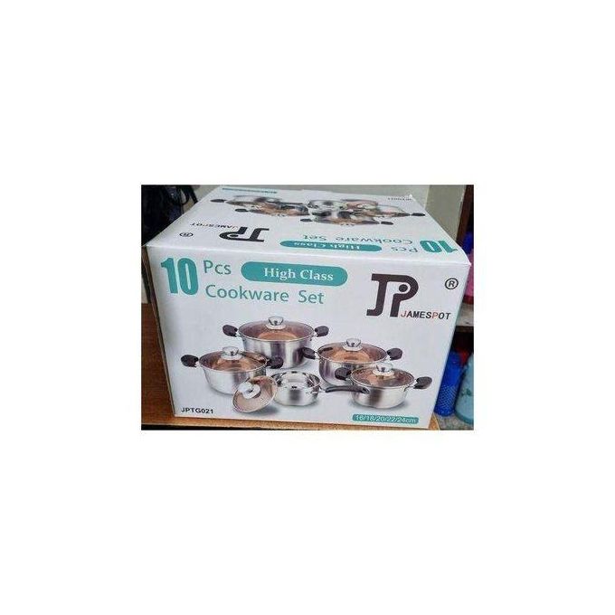 10PC James pot Stainless Cookware set
