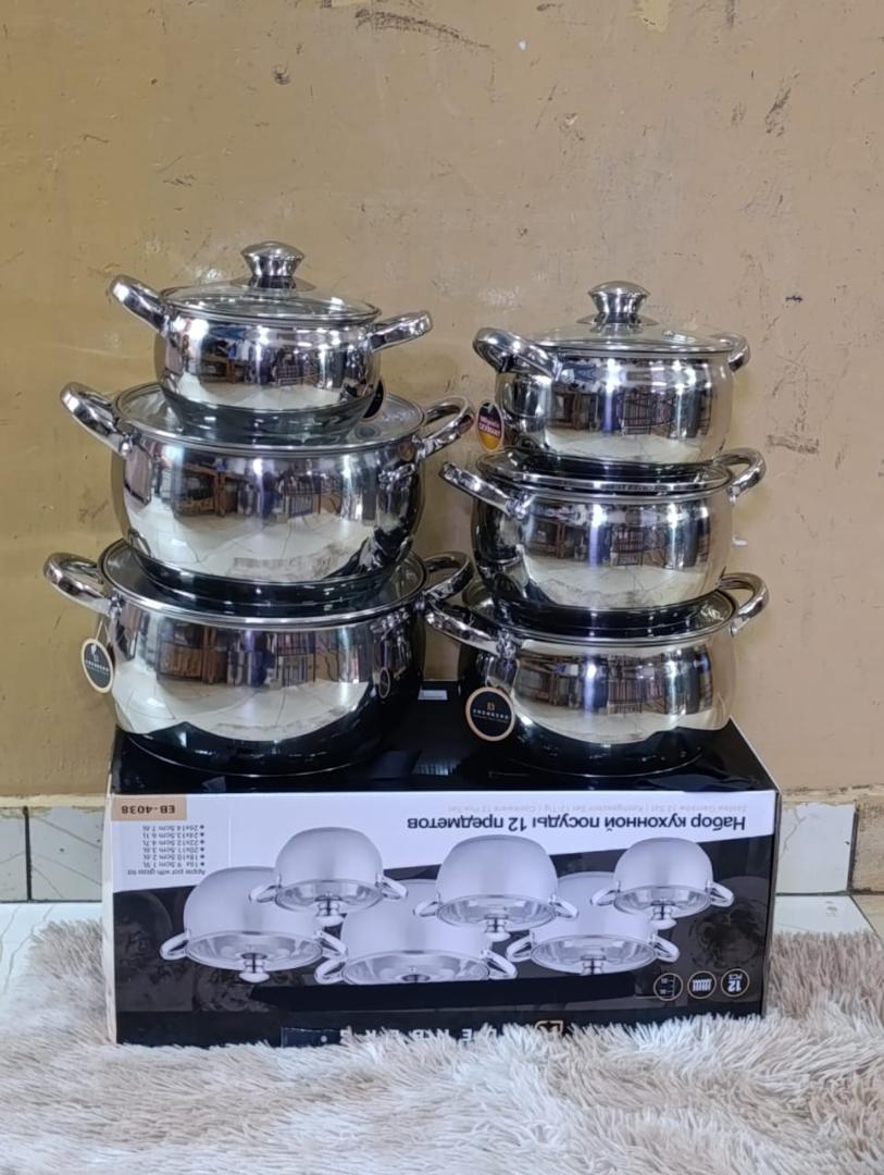 12pcs Edenberg Stainless sufuria