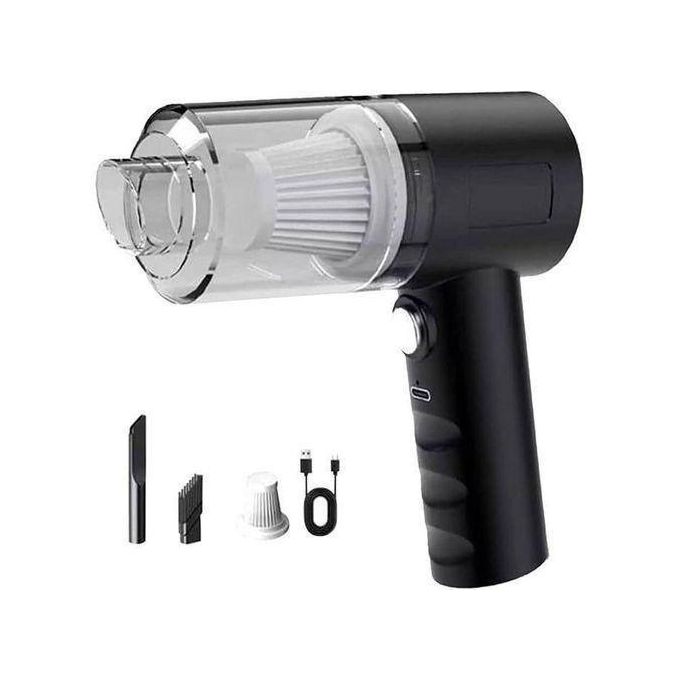 2-in-1 Wireless Car Vacuum Cleaner & Air Duster - 21000PA Suction, Portable, Rechargeable, Compact