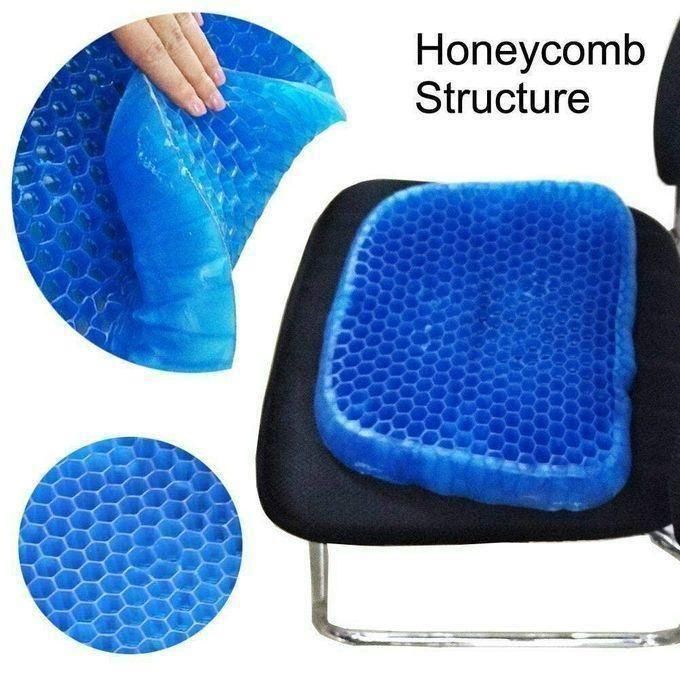 Seat Cushion, Egg Sitter Support Cushion, Airflow Orthopedic Design Seat Pad, Cooling Grid Honeycombs Sitter Back Support Cushion For Wheelchair, Car, Office
