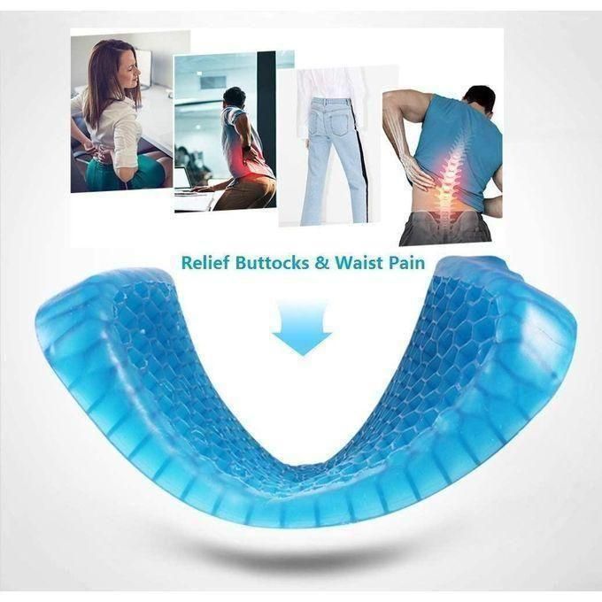 Seat Cushion, Egg Sitter Support Cushion, Airflow Orthopedic Design Seat Pad, Cooling Grid Honeycombs Sitter Back Support Cushion For Wheelchair, Car, Office