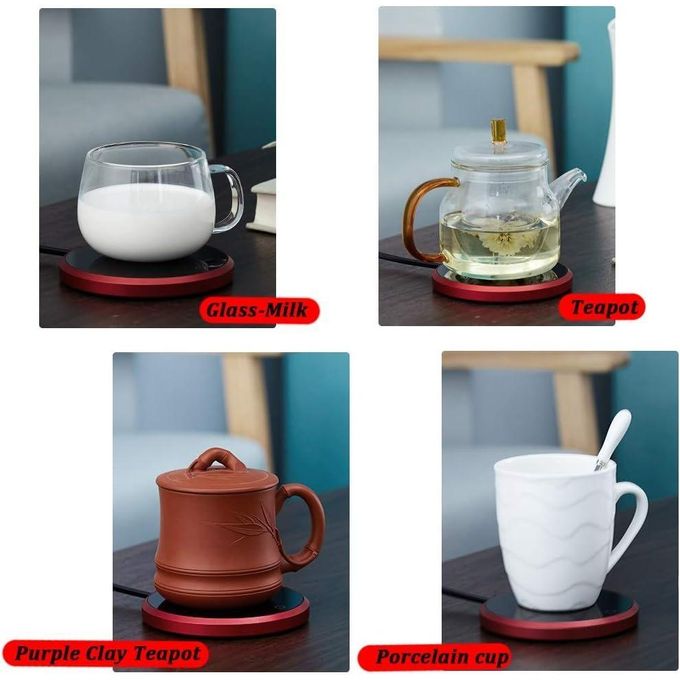 Smart USB Coffee Mug Warmer – Portable Electric Beverage Heater with Touch Control – Universal Compatibility for Glass, Ceramic, and Metal Mugs