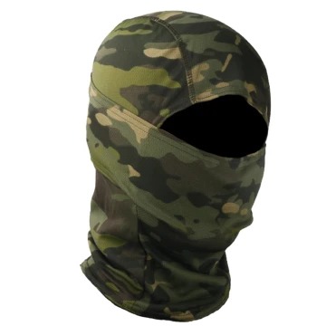 Tactical Camouflage Balaclava Full-Face Mask Stretch Fabric Ski MaskBreathable Windproof Neck Gaiter for Hunting, Cycling, Motorcycle & Outdoor Sports