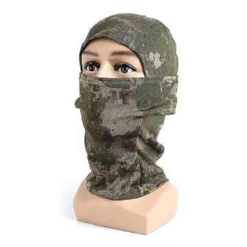 Tactical Camouflage Balaclava Full-Face Mask Stretch Fabric Ski MaskBreathable Windproof Neck Gaiter for Hunting, Cycling, Motorcycle & Outdoor Sports