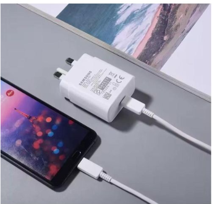 Samsung 45 Watts Super Fast Charger Adapter With Type C To C Output For Galaxy A06, A16, A26, S24 Ultra, A36, A56, A05, A05s, A14, A15, A23, A24, A25, A33, A34, A35, A53, A54, A55, A07, A17, A57, S25