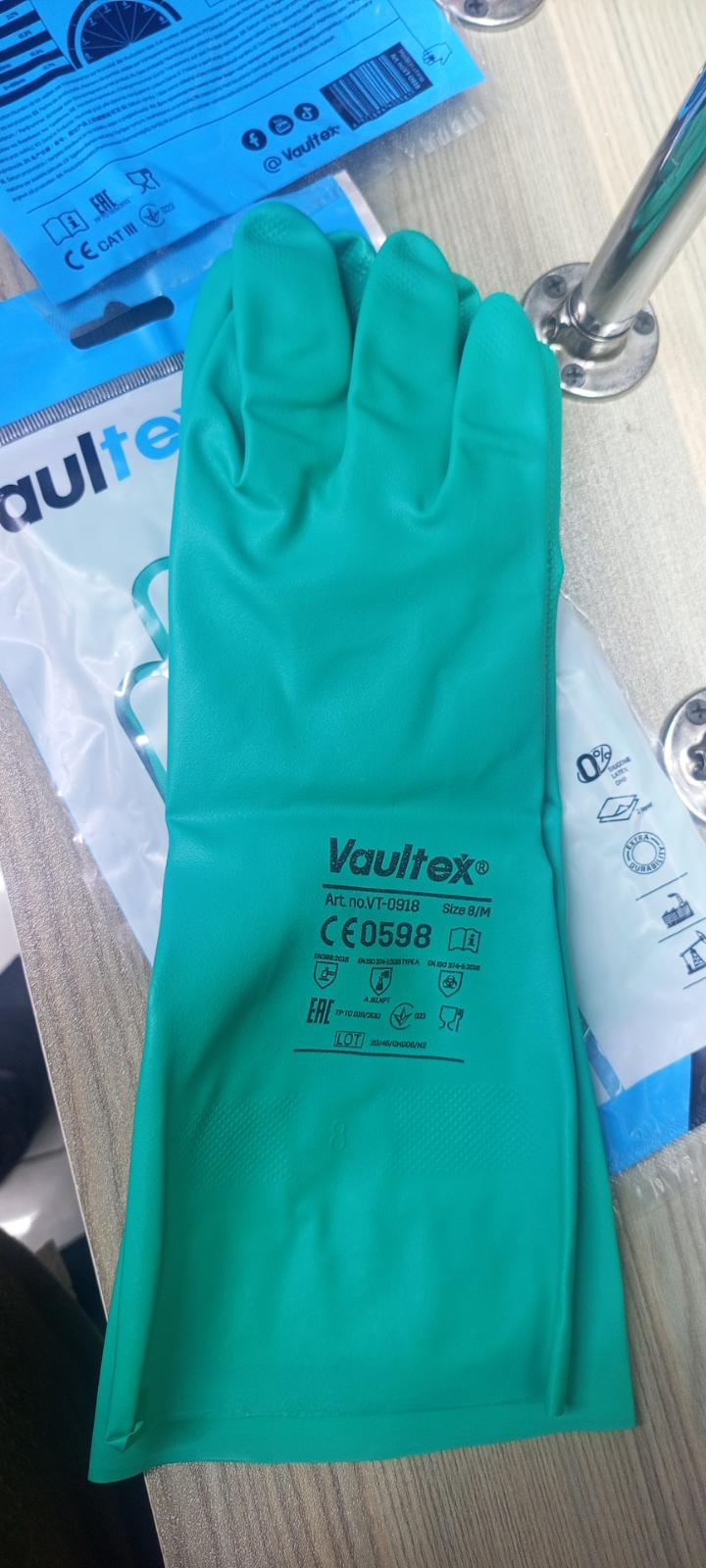 vaultex Nitrile gloves chemical resistant
