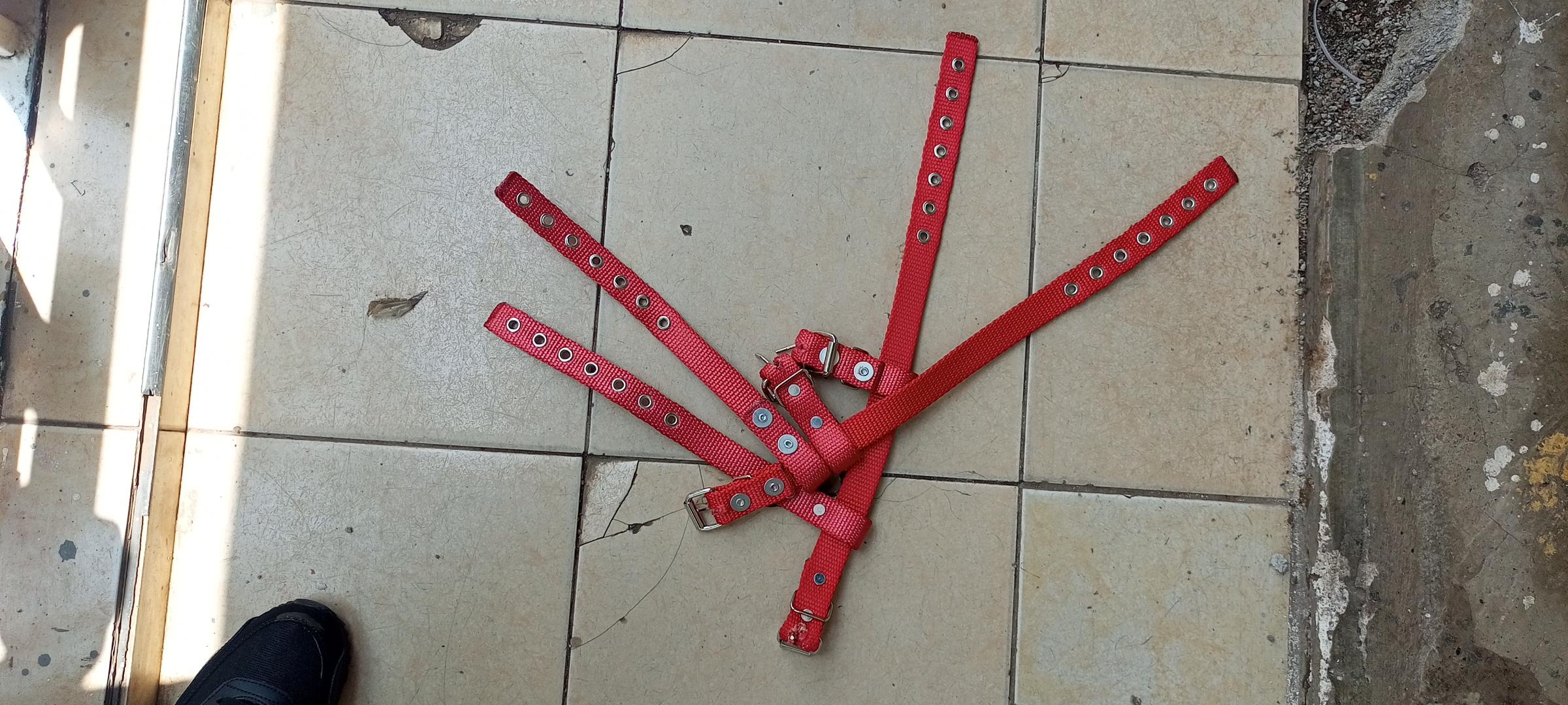 Climber straps (or climber pads) secure concrete or wood pole climbing irons tightly to your calves
