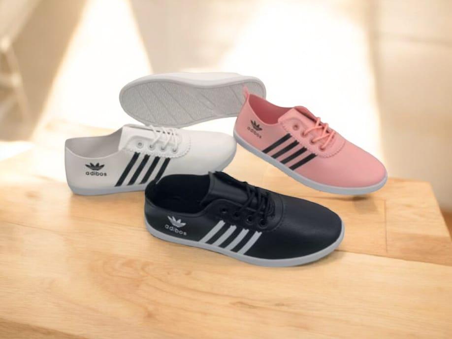 Classy laced up wipe and go rubber shoes wide variety for ladies casual outdoor, indoor ladies shoes