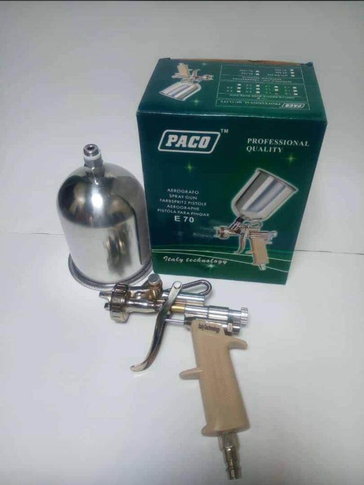 PACO E70 PROFESIONAL GRAVITY FEED SPRAY PAINT GUN