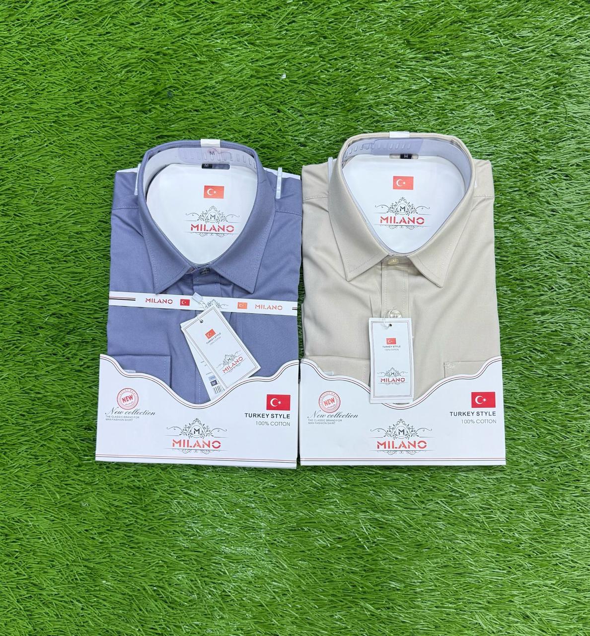 2 Pack Men’s Official Long Sleeve Shirts Formal Business Office Wear Comfortable Button-Up Dress Shirts Smart Professional Work Shirts Durable Fabric Available in Sizes M to 3XL
