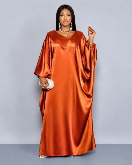 Women Long Sleeve Elegant Kaftan Dera Free Size Luxury Maxi Dress Classy Modest Fashion Outfit Comfortable Flowing Gown Rich Elegant Look for Parties Events and Daily Wear