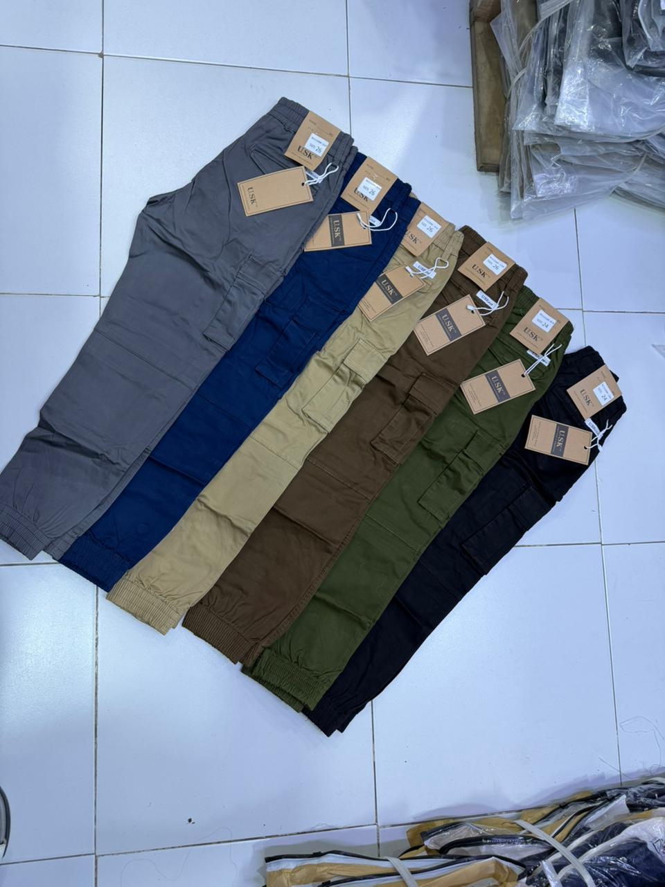 Kids Boys Good Quality Cargo Pants size 22-30 Comfortable Multi Pocket Trousers Durable Casual Fashion Pants Stylish Outdoor School Playwear for Active Children