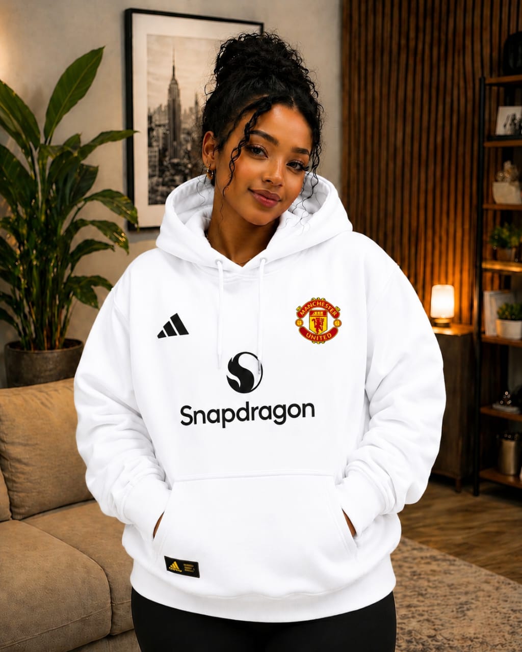 Women’s Football Fan Hoodie Warm Fleece Hooded Sweatshirt Premium Quality Long Sleeve Casual Pullover Comfortable Winter Fashion Top for Travel Outdoor Wear Sizes L XL 2XL 3XL