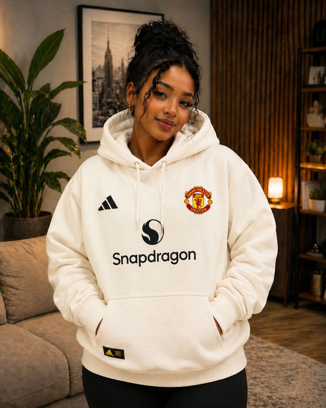 Women’s Football Fan Hoodie Warm Fleece Hooded Sweatshirt Premium Quality Long Sleeve Casual Pullover Comfortable Winter Fashion Top for Travel Outdoor Wear Sizes L XL 2XL 3XL