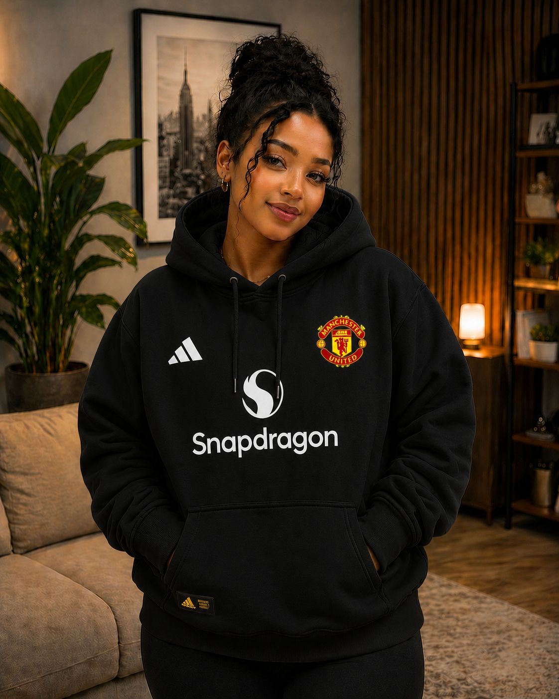 Women’s Football Fan Hoodie Warm Fleece Hooded Sweatshirt Premium Quality Long Sleeve Casual Pullover Comfortable Winter Fashion Top for Travel Outdoor Wear Sizes L XL 2XL 3XL
