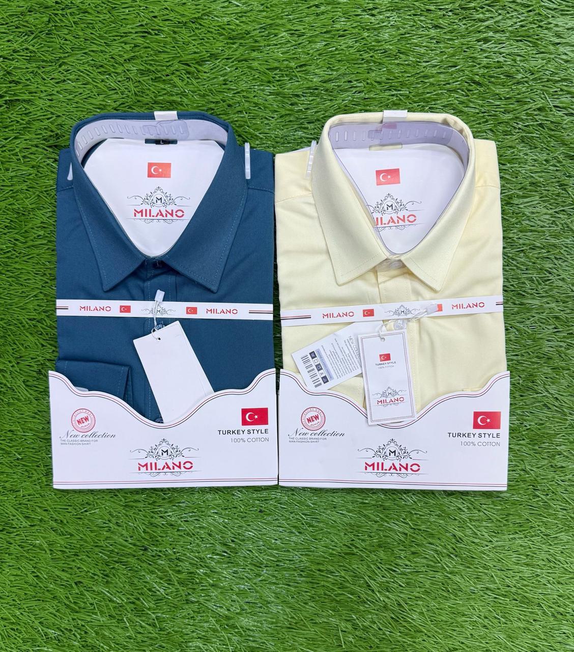 2 Pack Men’s Official Long Sleeve Shirts Formal Business Office Wear Comfortable Button-Up Dress Shirts Smart Professional Work Shirts Durable Fabric Available in Sizes M to 3XL