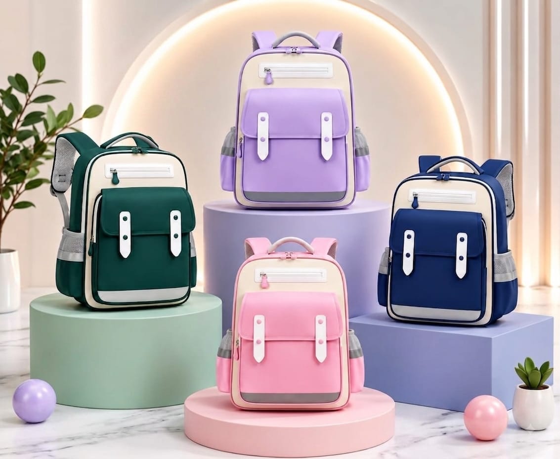 Ergonomic kids' back-to-school backpack with multi-pocket storage and reflective safety strips. Durable, lightweight, and perfect for school, travel, and daily use.