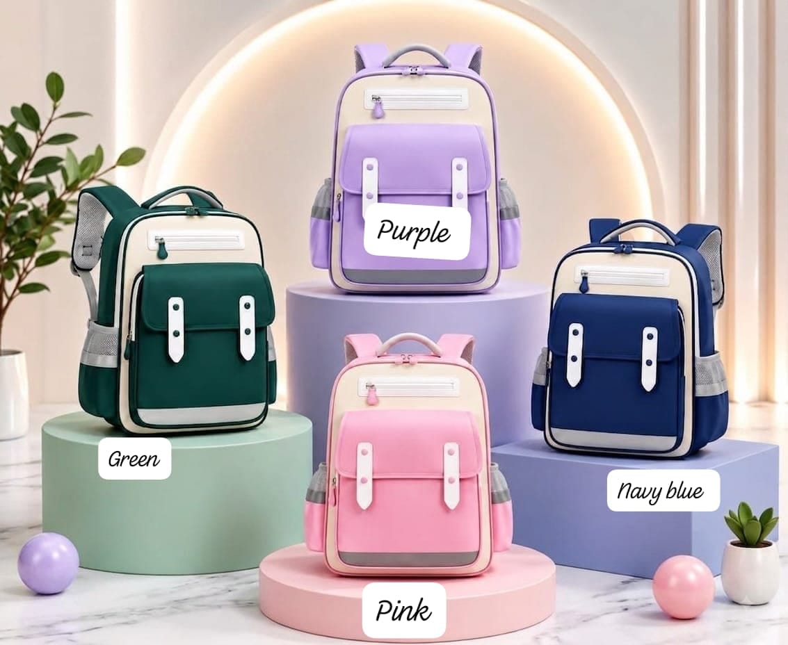 Ergonomic kids' back-to-school backpack with multi-pocket storage and reflective safety strips. Durable, lightweight, and perfect for school, travel, and daily use.