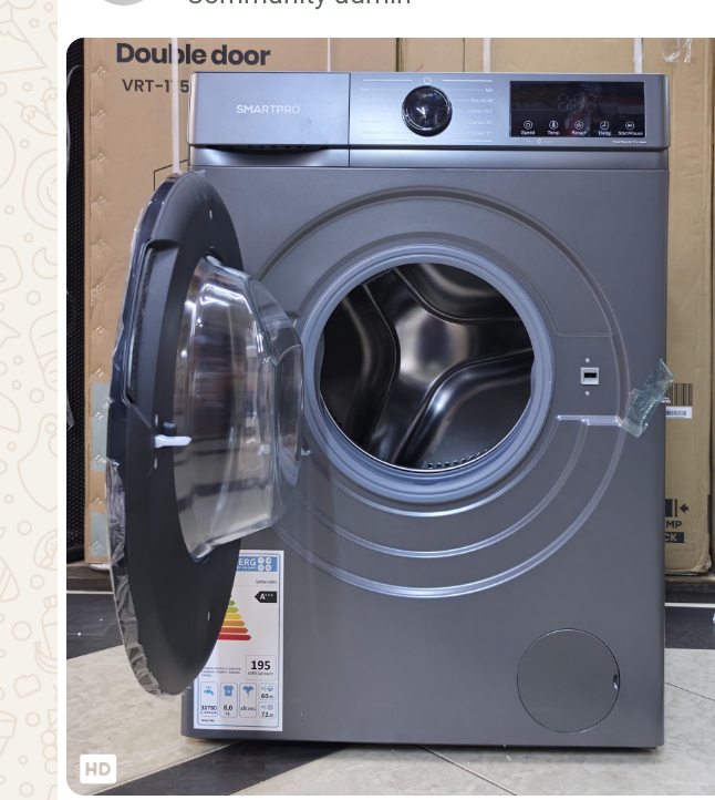 SMARTPRO FRONT LOAD WASHING MACHINE – POWERFUL CLEANING, ENERGY-SAVING PERFORMANCE, AND MULTIPLE WASH PROGRAMS FOR FRESH, SPOTLESS CLOTHES EVERY DAY
