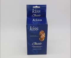 Kiss Classic condoms, produced by DKT International containing a total of 72 condoms (24 packs of 3).