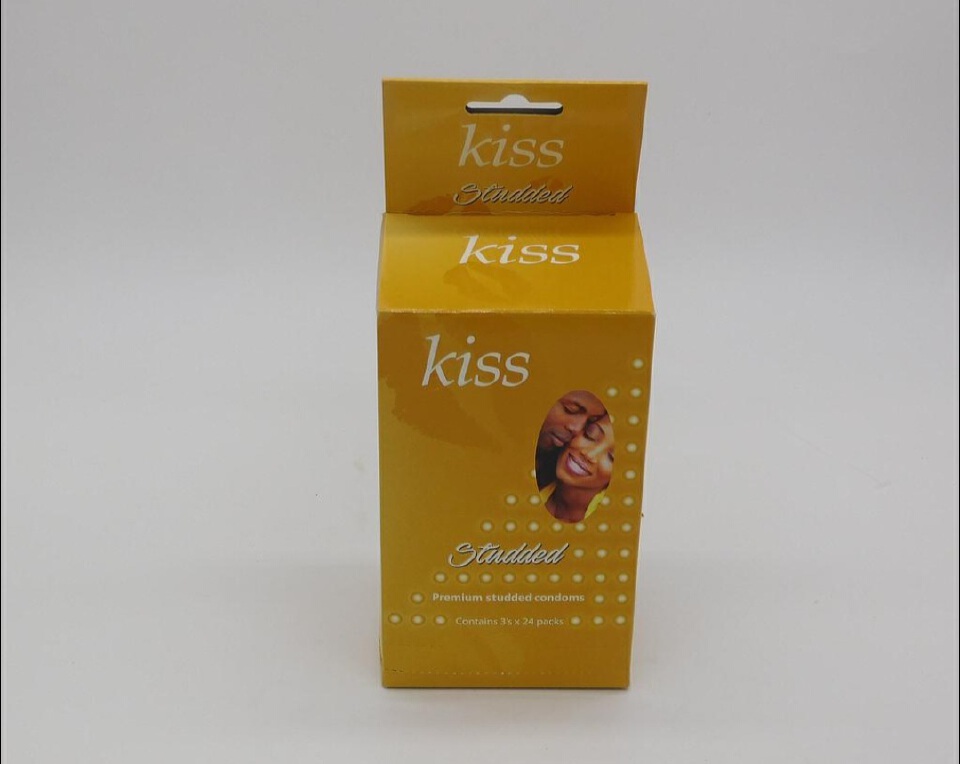 Kiss Studded condoms, a premium textured product designed for enhanced sensation and protection