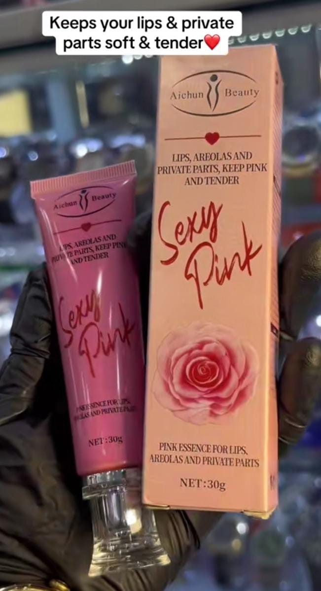 PINK LIPS ESSENCE Dark Smoky Lips Pink Lip Gel Cream Clears Melasma & Hyperpigmentation Toned Rosy Lips (Pink Lip Cream Lip Therapy Lip Essence Sexy Pink Lip Purple Essence)
