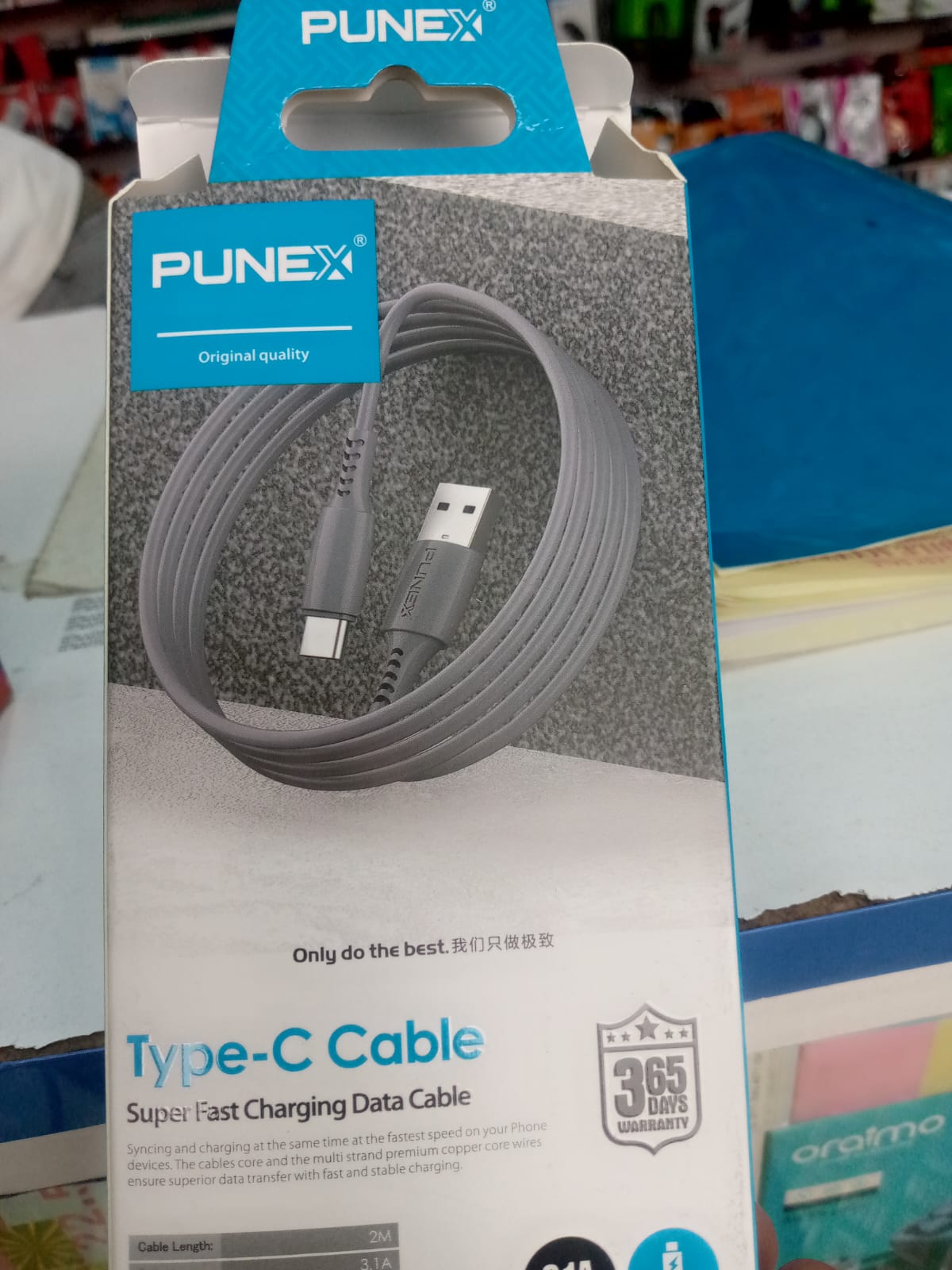 *⚡2M PUNEX TYPE-C SUPER FAST CHARGING DATA CABLE ⚡*  *2M LENGTH. 3.1A POWER. CHARGE & SYNC FASTER!!!* *✨ BUILT FOR SPEED + DURABILITY ✨*  STOP WAITING FOREVER FOR YOUR PHONE TO CHARGE. THE *PUNEX T