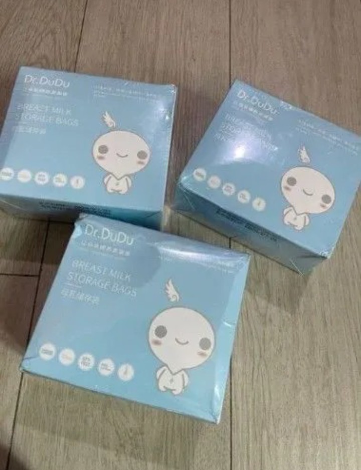Dr. Dudu Breast Milk Storage Bags - Leak-Proof, BPA-Free, Pre-Sterilized, 150-250ml Capacity